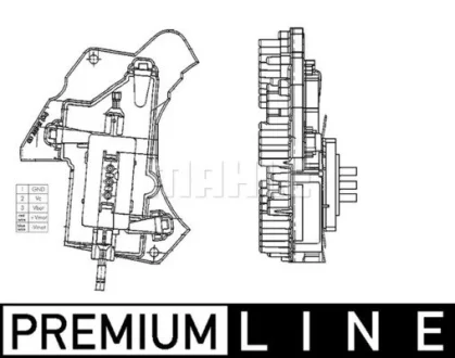 Елемент регуляції повітря MAHLE / KNECHT ABR24000P