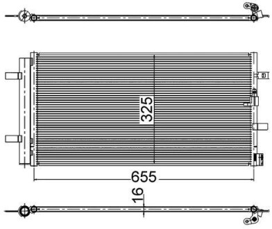 Радиатор кондиционера MAHLE / KNECHT AC2000S