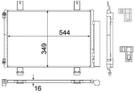 Радиатор кондиционера MAHLE / KNECHT AC 456 000S