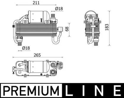 Радіатор кондиціонера MAHLE / KNECHT AC960000P