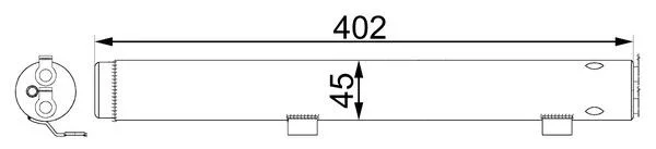 Осушувач кондиціонера W203/W204/S203/S204/CL203/C209/W251/W164 3.0-6.3 06-MEGANE/SMART ROADSTER MAHLE / KNECHT AD 285 000S (фото 1)