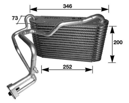 Випаровувач, кондиціонер MAHLE / KNECHT AE33000S (фото 1)