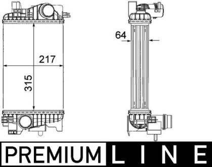 Інтеркулер MAHLE / KNECHT CI263000P (фото 1)