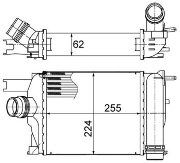 Интеркуллер MAHLE / KNECHT CI 497 000S