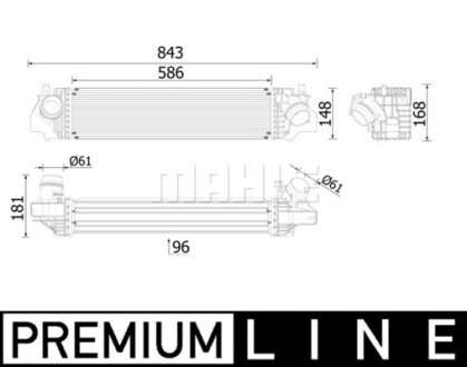 Інтеркулер MAHLE / KNECHT CI617000P