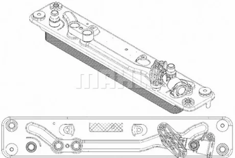 Масляный радиатор MAHLE / KNECHT CLC 182 000P