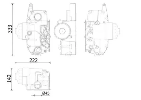 Охолоджувач мастила MAHLE / KNECHT CLC310000S