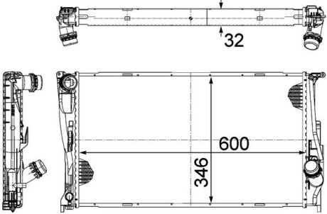 Радиатор MAHLE / KNECHT CR1084000P