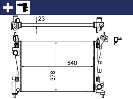 Радіатор охолодження MAHLE MAHLE / KNECHT CR 1121 000S