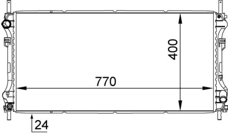 Радиатор охлаждения MAHLE MAHLE / KNECHT CR 1143 000S (фото 1)