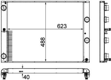 Радиатор MAHLE / KNECHT CR1158000P (фото 1)