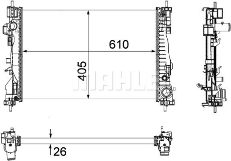 Радиатор MAHLE / KNECHT CR1178000P