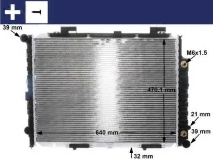 Радіатор MAHLE / KNECHT CR 2204 001S