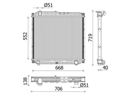 Радіатор MAHLE / KNECHT CR2608000P