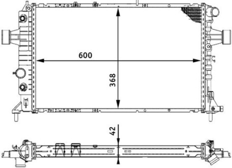 Радіатор охолодження MAHLE MAHLE / KNECHT CR 320 000S (фото 1)