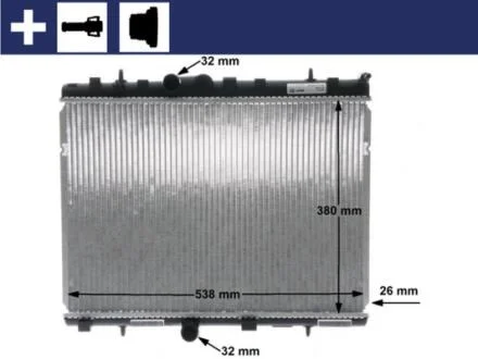 Радіатор охолодження MAHLE / KNECHT CR 5 000S