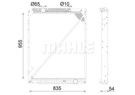 Радиатор MAHLE / KNECHT CR670001S