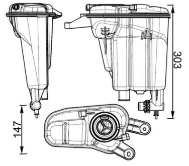 Розширювальний бачок MAHLE / KNECHT CRT 95 000S