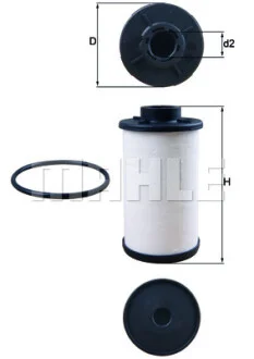 Фільтр АКПП DSG VW Caddy III 03- MAHLE / KNECHT HX 132D