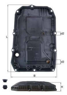 Поддон АКПП с фильтром MAHLE / KNECHT HX196KIT