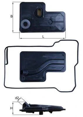 Фільтр АКПП MAHLE / KNECHT HX270D (фото 1)