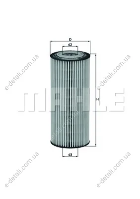 Масляный фильтр MAHLE / KNECHT HX77 (фото 1)