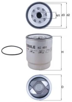 Топливный фильтр MAHLE / KNECHT KC491D