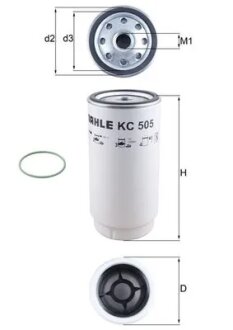 Фільтр паливний MAHLE / KNECHT KC 505D