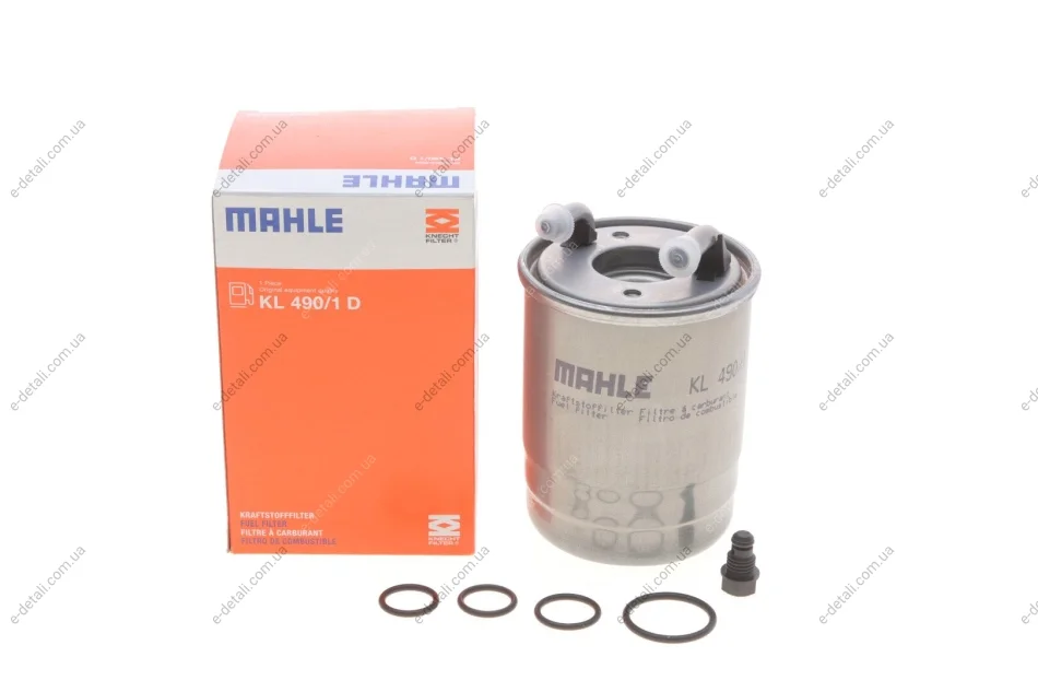 Фильтр топливный MB Sprinter 2.2CDI OM651 09- (H=138.1mm) MAHLE / KNECHT KL 490/1D (фото 1)
