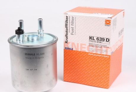 Фильтр топливный MAHLE / KNECHT KL639D