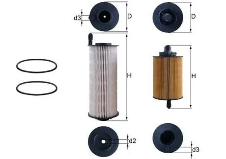 Фільтр палива MAHLE / KNECHT KX646KIT