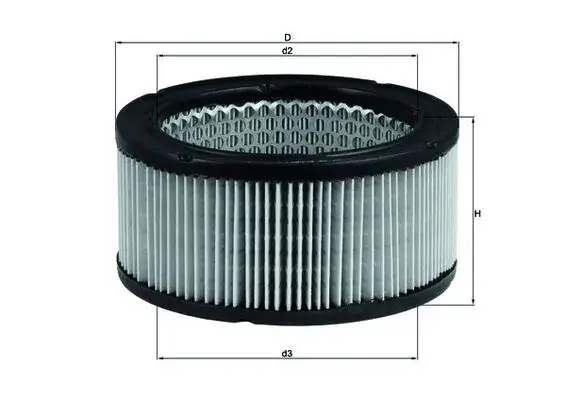 Повітряний фільтр MAHLE / KNECHT LX213 (фото 1)