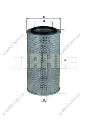 Фильтр воздушный MAHLE / KNECHT LX 265 (фото 1)