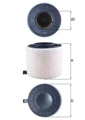 Воздушный фильтр MAHLE / KNECHT LX4410 (фото 1)