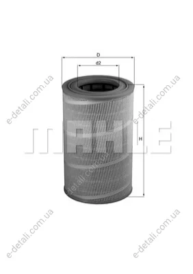 Фильтр воздушный MAN MAHLE / KNECHT LX 612 (фото 1)
