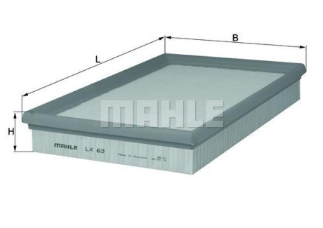 Воздушный фильтр MAHLE / KNECHT LX63