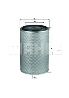 A_Фільтр повітряний Mahle Renault V.I. MAHLE / KNECHT LX768 (фото 1)