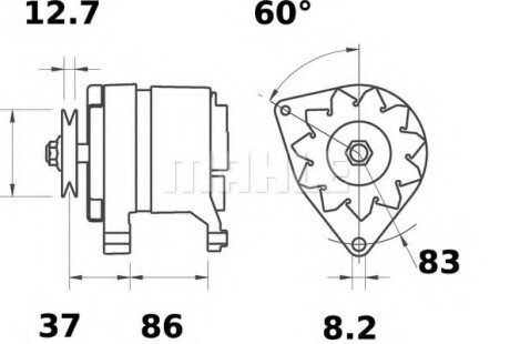 Генератор MAHLE / KNECHT MG110