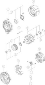 Генератор MAHLE / KNECHT MG178