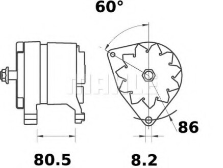 Генератор MAHLE / KNECHT MG212