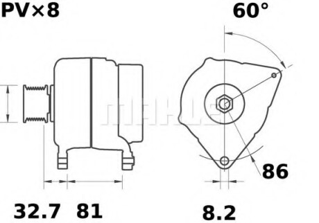 Генератор MAHLE / KNECHT MG246