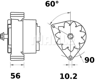 Генератор MAHLE / KNECHT MG24