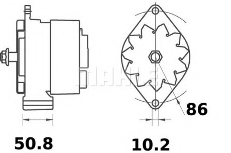 Генератор MAHLE / KNECHT MG279