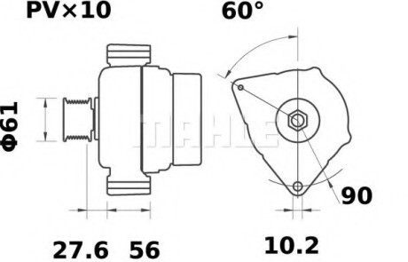 Генератор MAHLE / KNECHT MG30