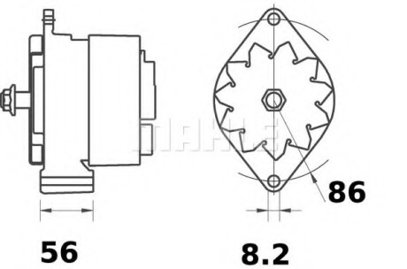 Генератор MAHLE / KNECHT MG313 (фото 1)