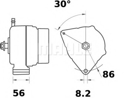 Генератор MAHLE / KNECHT MG353 (фото 1)