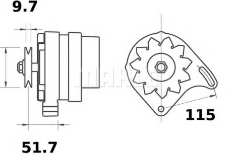 Генератор MAHLE / KNECHT MG432 (фото 1)