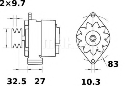 Генератор MAHLE / KNECHT MG530 (фото 1)