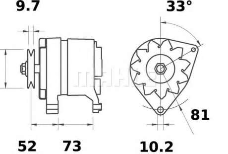 Генератор MAHLE / KNECHT MG535