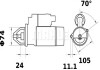 Стартер MAHLE / KNECHT MS241 (фото 1)